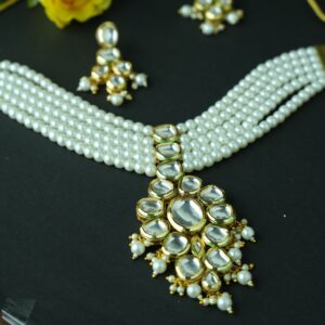 KARA MEENAKARI PEARL NECKLACE SET