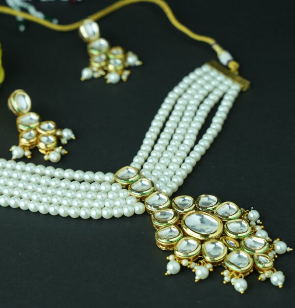 KARA MEENAKARI PEARL NECKLACE SET