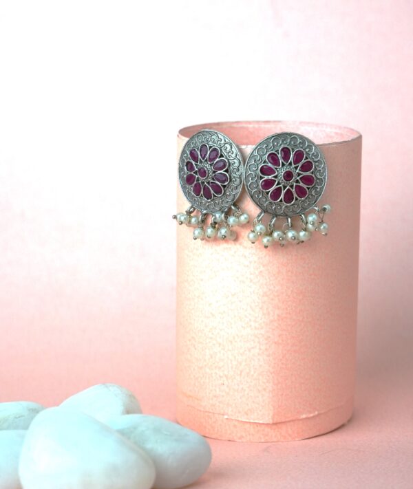 KARA PINK MIST BLOOMS EARRINGS