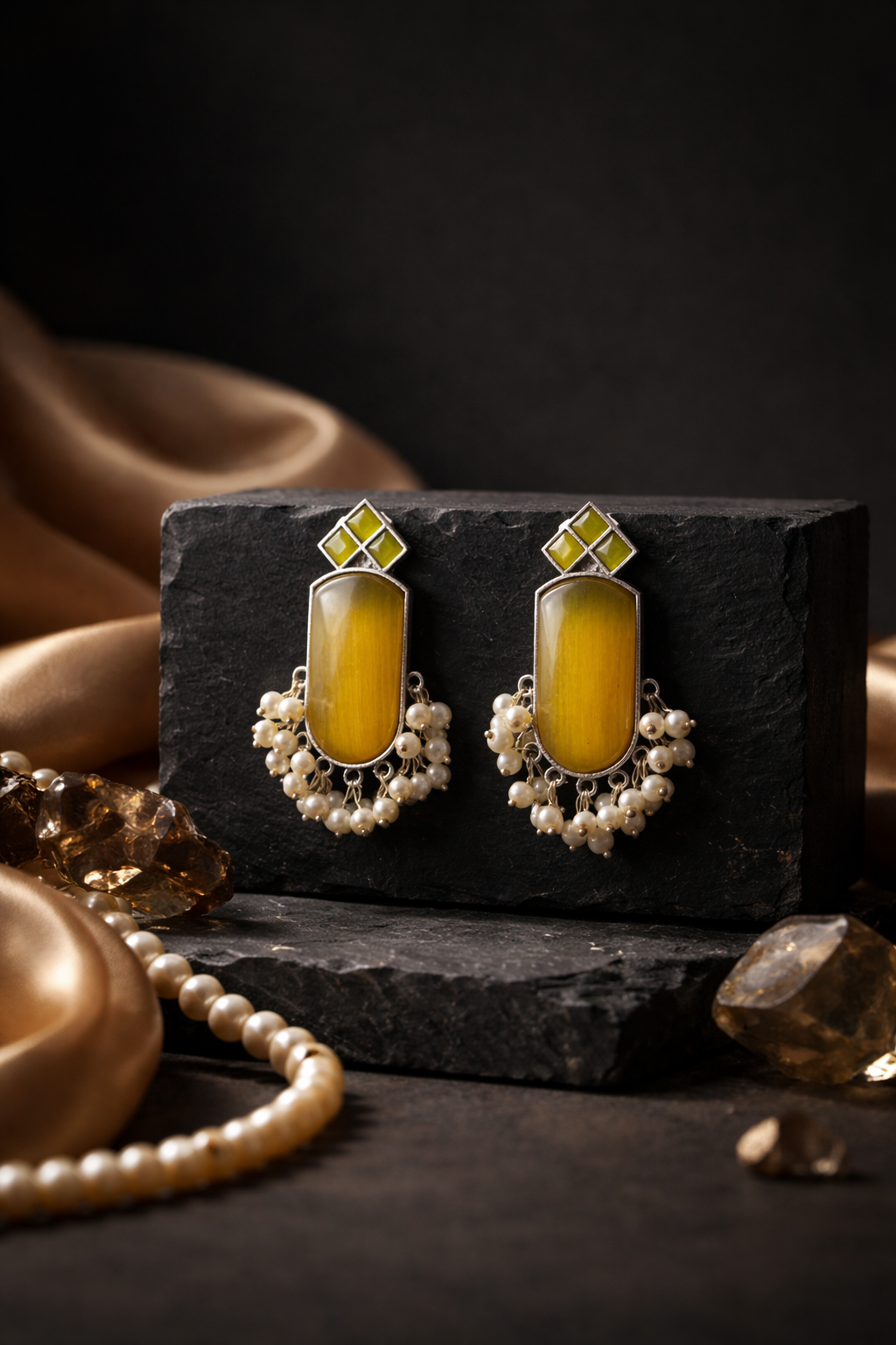 KARA SUNLIT CHARM EARRINGS - Image 3