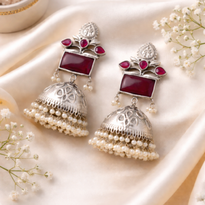 KARA ANARKALI JHUMKI EARRINGS