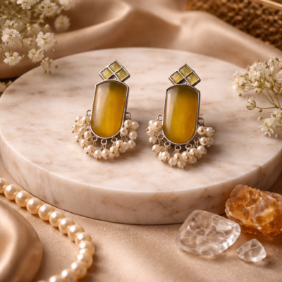 KARA SUNLIT CHARM EARRINGS