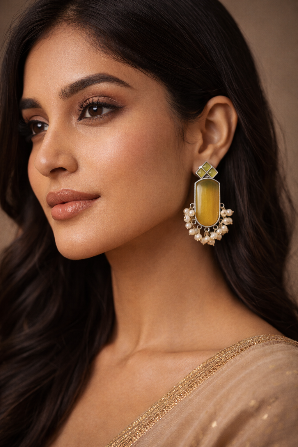 KARA SUNLIT CHARM EARRINGS - Image 2