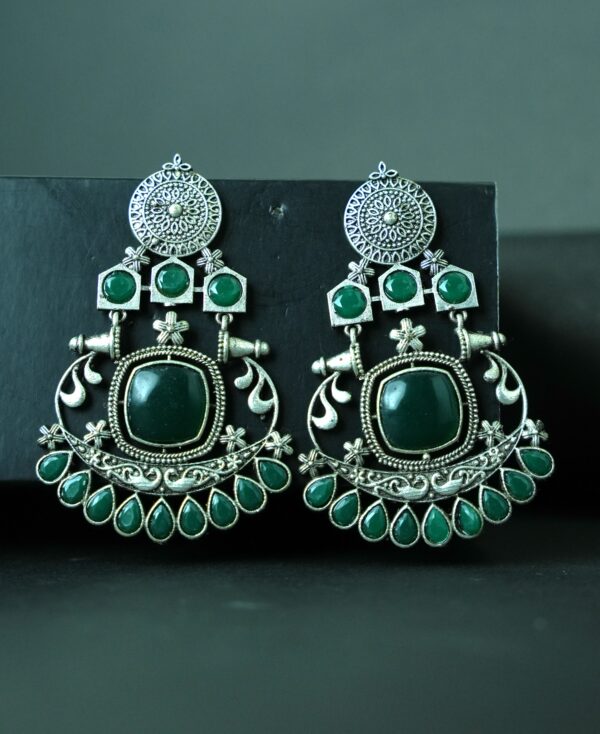 KARA VINTAGE GLOW BLUE EARRINGS