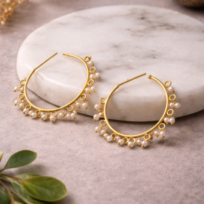 KARA ETHNIC HOOP EARRINGS