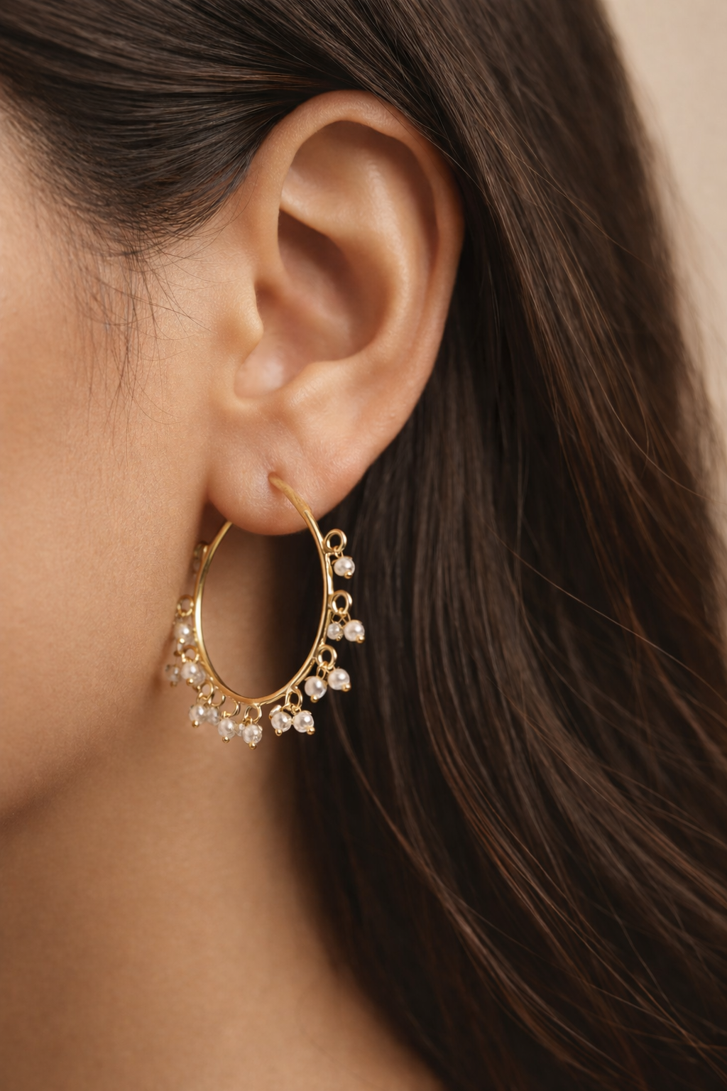 KARA ETHNIC HOOP EARRINGS - Image 2