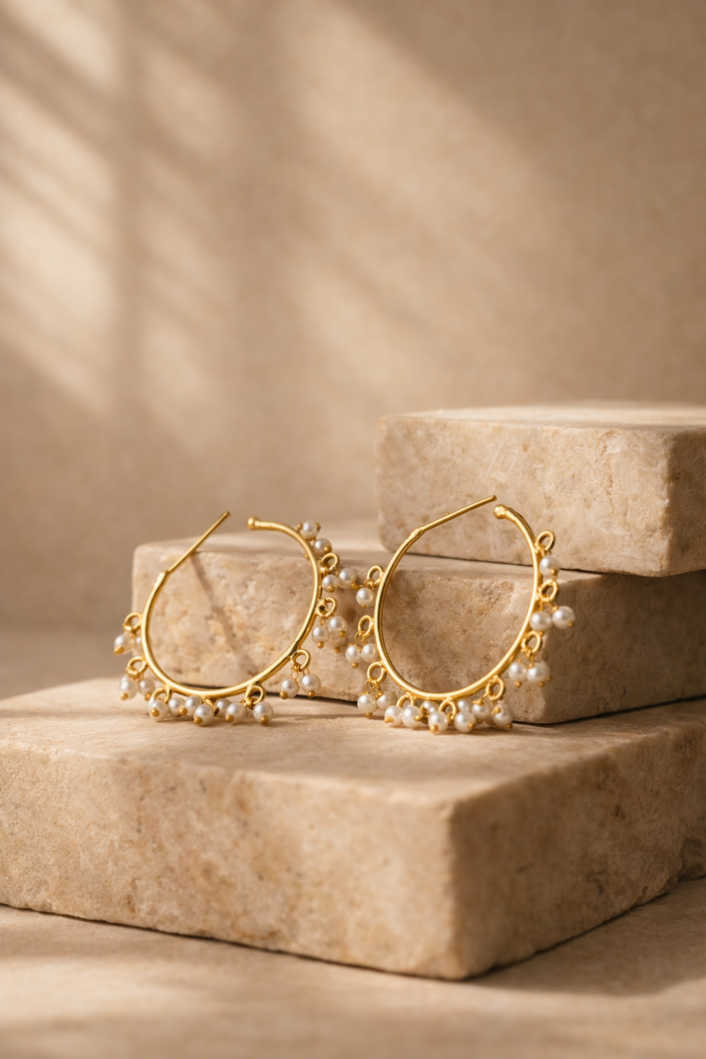 KARA ETHNIC HOOP EARRINGS - Image 3