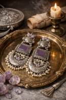 KARA LIGHT PINK CHANBALI EARRINGS